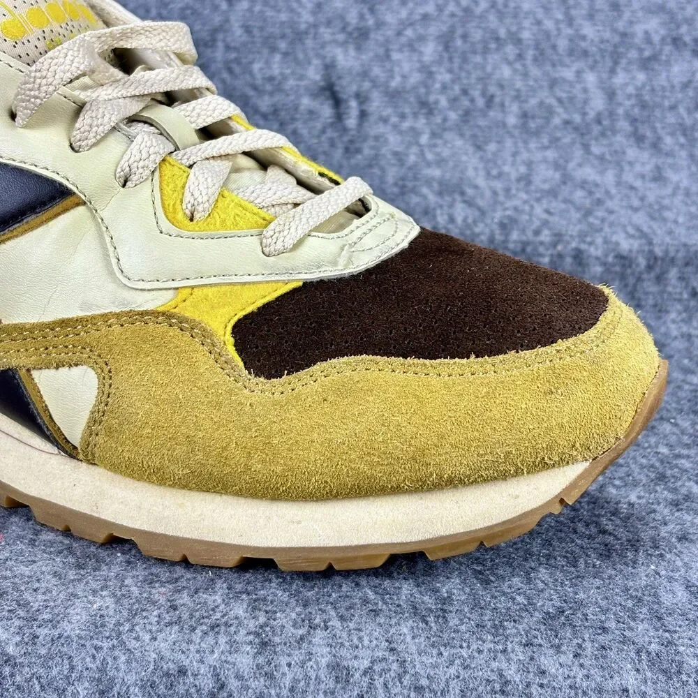 Diadora N.92 Heritage Sneakers Men’s US 9.5 EU 43 Yellow Brown Suede Leather